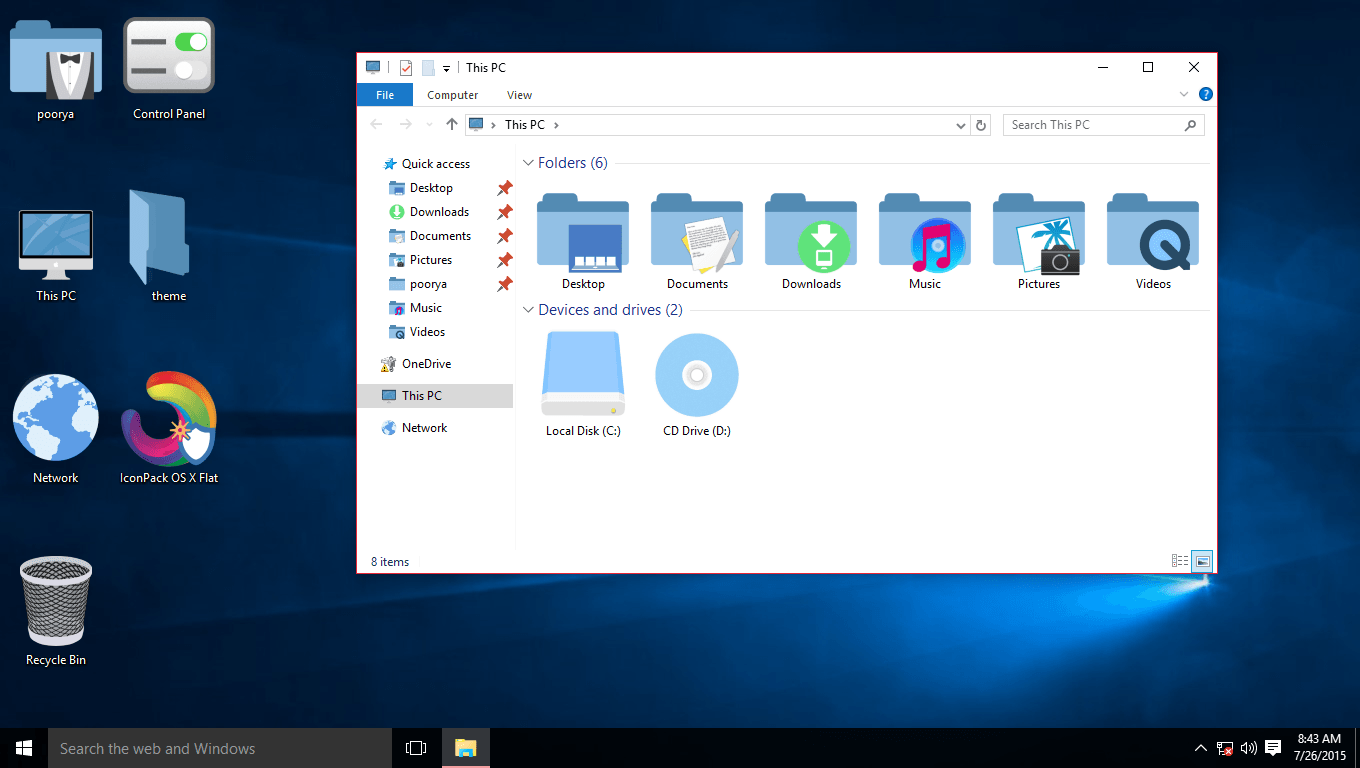 clean icon pack windows 10